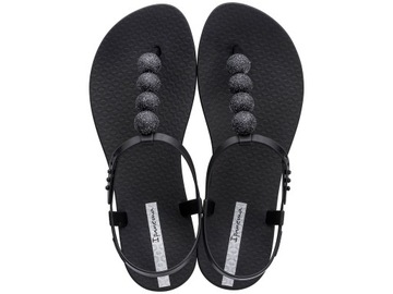 Sandały damskie Sportowe Ipanema Class Płaskie Wygodne Eleganckie Czarne 38
