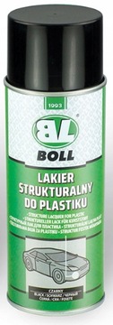 СТРУКТУРНАЯ КРАСКА ДЛЯ ПЛАСТИКА BOLL 400ML ЧЕРНАЯ СПРЕЙ / BOLL