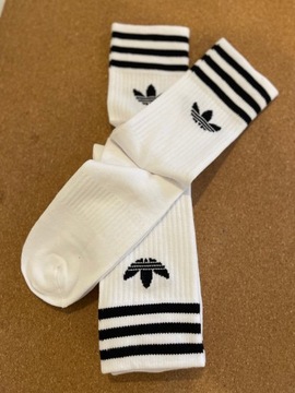 Skarpetki adidas MID CUT CREW SOCKS biały rozmiar 38-42