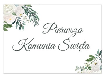 Plakat komunijny 68x48cm I Komunia Święta
