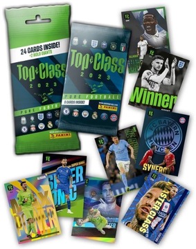 PANINI TOP CLASS 2023 SASZETKA FAT PACK 24 Kart piłkarskie 2 Karty HOLO