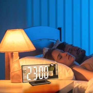 Электронный будильник, современный цифровой термометр, светодиодный проектор