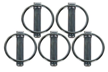 Zawleczki Przetyczki Składane Sprężynowe Proste Zestaw 26szt. Ocynk Kramp