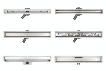 ЛИНЕЙНЫЙ СЛИВ 2в1 ЗОЛОТО BRUSHED для плитки 80 см