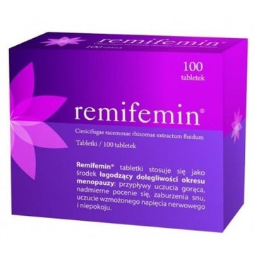 REMIFEMIN Lek na menopauzę - 100 tabletek