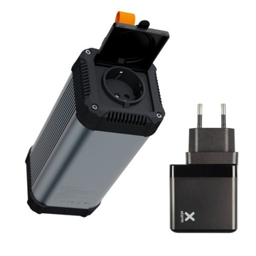 XTORM Powerbank Socket 25600 mAh 100W grafitowy + adapter XA030 za 1zł
