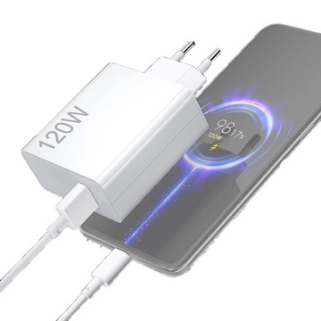 SZYBKA ŁADOWARKA +KABEL 120W USB-C DO XIAOMI/REDMI