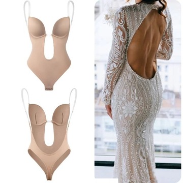 БОДИ ДЛЯ ПЛАТЬЯ С БЕЗ СПИНКИ Бюстгальтер BARE BACK M