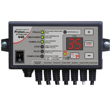 Sterownik PROTON C.W.U pid regulator do kotła zasypowego