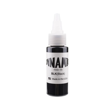 DYNAMIC BLACK | 30 ml | Farba do nauki tatuowania | Tusz | Czarna