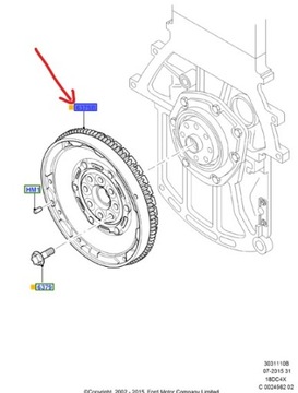 KOŁO ZAMACHOWE 1.8 DIESEL FORD FOCUS Mk1 CONNECT