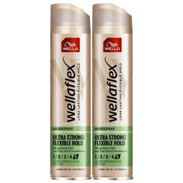 Wellaflex Flexible Ultra Lakier do Włosów 250ml x2