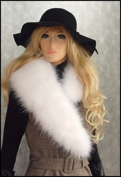 Комплект из мехового воротника и шапки