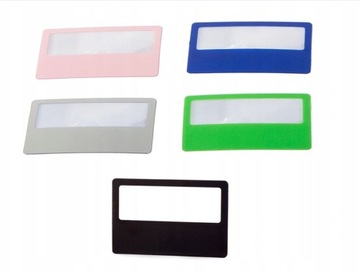 Лупа визитная карточка с линзой Френеля 85х55мм