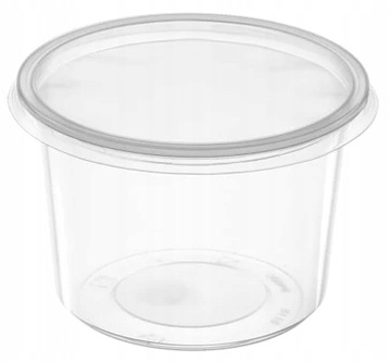 Pojemniki plastikowe do ZUP miski +pokr 750ml 50sz
