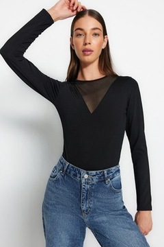 TRENDYOL 42 XL CZARNE BODY STYLOWE H11452