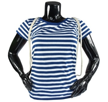 ЖЕНСКАЯ ФУТБОЛКА В ПОЛОСКУ, ХЛОПОК S