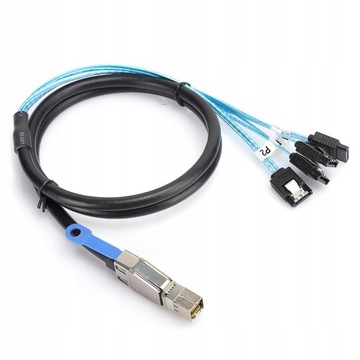 H0402 Kabel Mini SAS SFF-8644 do 4 x SATA