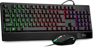ZESTAW KLAWIATURA I MYSZ GAMINGOWY RII RK400 RGB