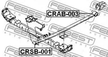 ЗАДНЯЯ ПРУЖИНА РЕЗИНОВАЯ CHRYSLER VOYAGER IV 2001-2007