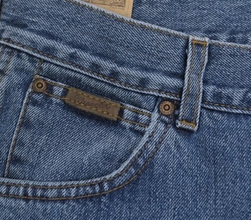 WRANGLER TEXAS SPODNIE jeansy stonewash W32 L36