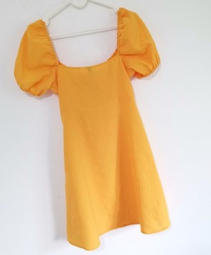 H&M Платье А-силуэта с рукавами-фонариками 36 S