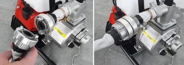 НАСОС PRO COMPOSITION для воды Мотопомпа БЫСТРОЕ всасывание 1 ФУТ ДЮЙМ + МАСЛО + ШЛАНГИ 35М