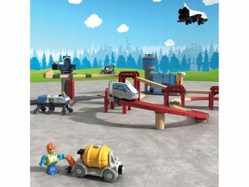 Playtive Drewniana kolejka Stacja kosmiczna 3+