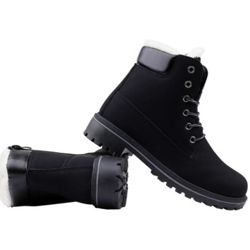 Зимние ботинки, утепленные зимние ботинки, черные трапперы.