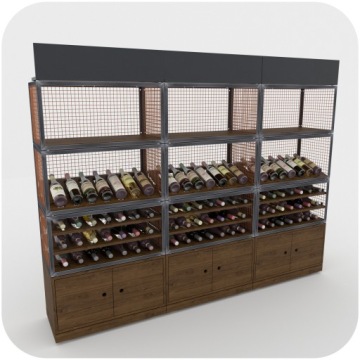 Qube Brixton System Wooden Ablection Rack 80x80 см закрытый дуб