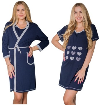 КОМПЛЕКТ РУБАШКИ И ХАЛАТА ДЛЯ БОЛЬНИЦЫ, XL