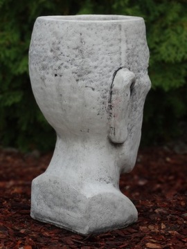 Бетонный цветочный горшок, фигурки цветочных горшков для украшения сада, бетонный цветочный горшок