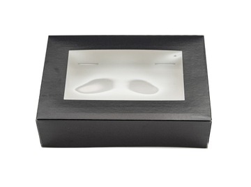 ЧЕРНАЯ коробка Контейнер-коробка упаковочная СУШИ ТОРТ 17х11,5х5см 10шт.