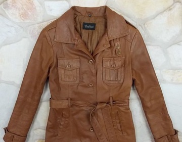 КОЖАНОЕ ПАЛЬТО STEFFEL элегантность 42/44