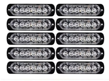 СТРОБОСКОП ОРАНЖЕВЫЙ TRUCK TRUCK 6 LED