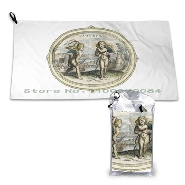Love Hurts / Antique Lithograph Of Cupids Quick Dry Towel Gym Sports Bath