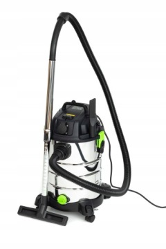 ПРОМЫШЛЕННЫЙ ПЫЛЕСОС ДЛЯ ШТУКАТУРНОГО ЯСЛА 2200ВТ МОЩНЫЙ 30Л ВЛАЖНЫЙ СУХОЙ