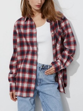 Women's Classic Oversize Plaid Shirts 100% Cotton