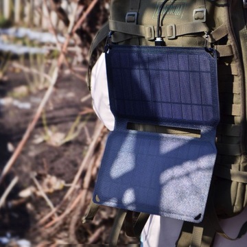 Портативное зарядное устройство для солнечных батарей 10 Вт USB 3в1