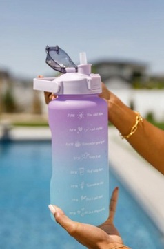БУТЫЛКА ДЛЯ ВОДЫ 2Л БУТЫЛКА С ИЗМЕРЕНИЕМ GYM FITNESS мотивационная 2000мл