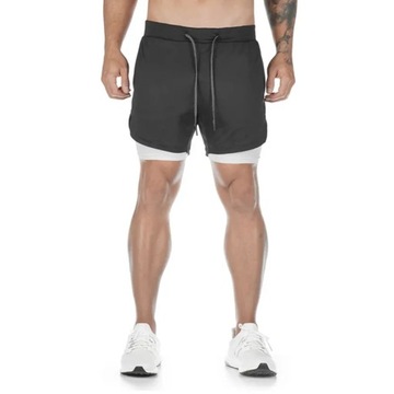 Summer Running Shorts Men 2 in 1 Sport Jogging Fit