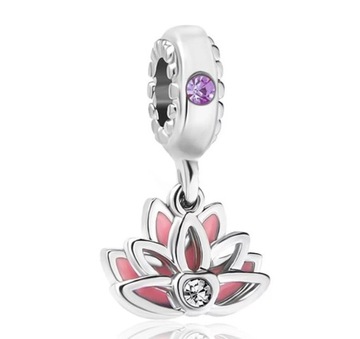 Charms srebrny Ag 925 kwiat lotosu IM0680922CH