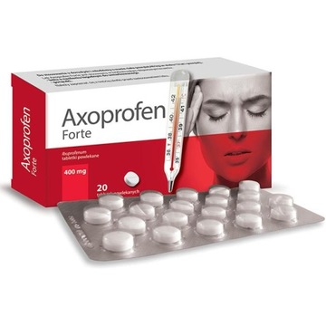 Axoprofen Forte ibuprofen 400mg ból gorączka 20x