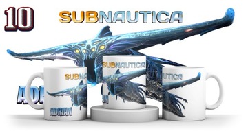 KUBEK SUBNAUTICA dla GRACZA + IMIE + KARTONIK