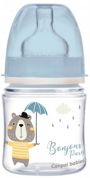 CANPOL BUTELKA SZEROKA ANTYKOLKOWA 120ml EasyStart BONJOUR