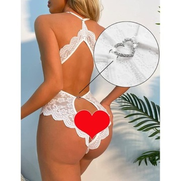 ЭРОТИЧЕСКОЕ КРУЖЕВНОЕ БОДИ С ВЫРЕЗАМИ, ЦВЕТ S-3XL