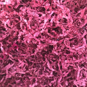Sizal papierowy do paczek WIÓRKI 1kg CIEMNY RÓŻ