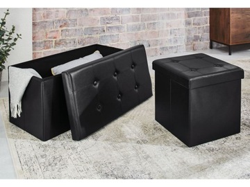 LIVARNO home Ящик для сиденья с функцией хранения, черный