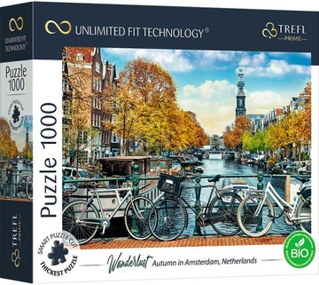 Puzzle 1000 elementów. Autumn in Amsterdam, Net...