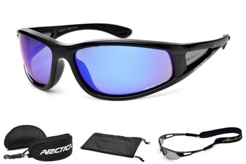 OKULARY SPORTOWE POLARYZACYJNE Z POWŁOKĄ LUSTRZANĄ ARCTICA S-69F PŁYWAJĄCE